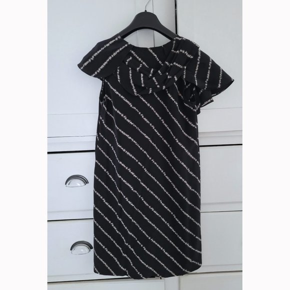 NWT BCBG MaxAzria Asymmetrical Silk Dress - Picture 2 of 8